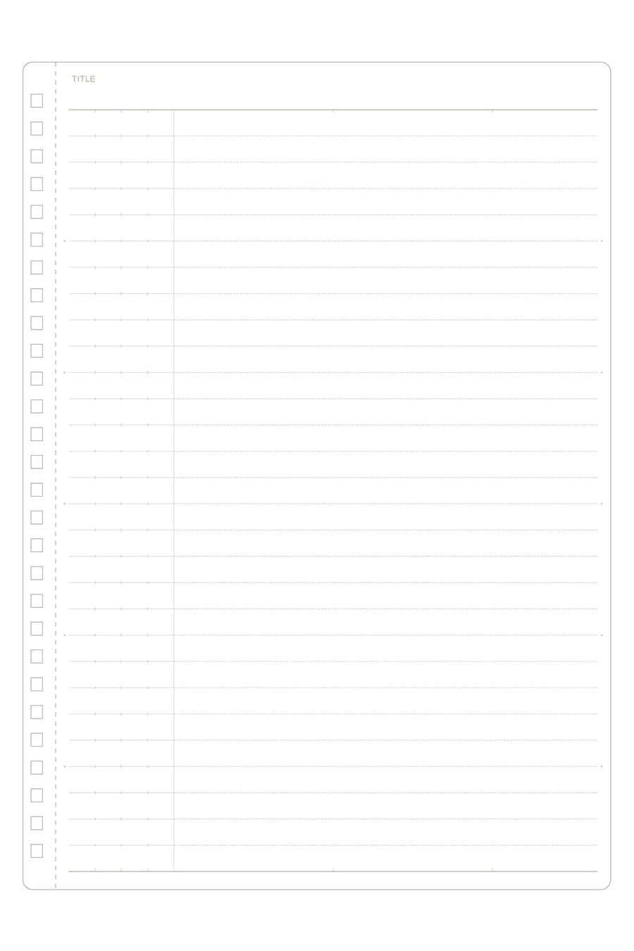 Mnemosyne Notebook - 8mm, Ruled, 80 Micro-Perforated Sheets