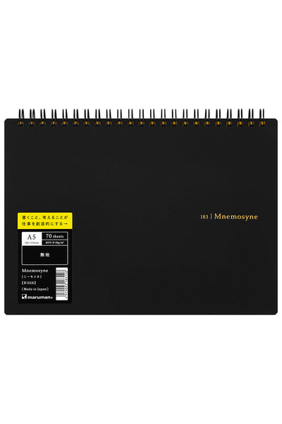 Mnemosyne Special Notebook - Horizontal, Special Plain, 70 Blank Sheets