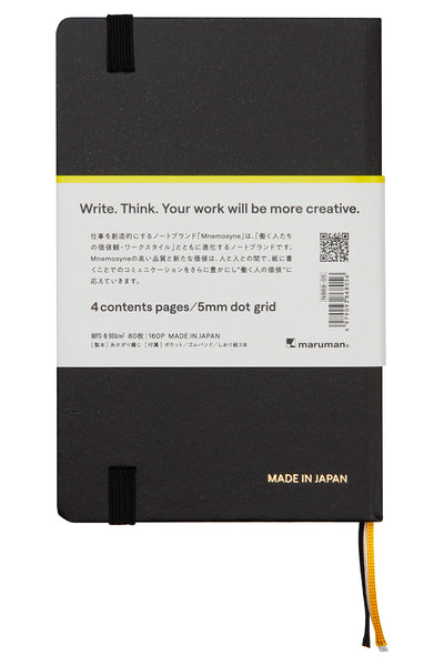 Mnemosyne N868 Notebook - A6, 5mm Dot Grid Journal, 80 Sheets