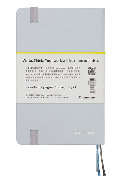 Mnemosyne N868 Notebook - A6, 5mm Dot Grid Journal, 80 Sheets