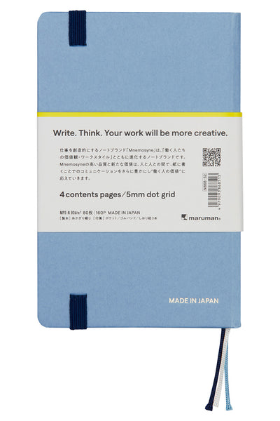 Mnemosyne N868 Notebook - A6, 5mm Dot Grid Journal, 80 Sheets