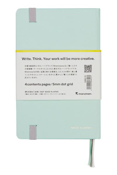 Mnemosyne N868 Notebook - A6, 5mm Dot Grid Journal, 80 Sheets
