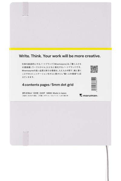 Mnemosyne Dot Grid Journal N888 - A5, 90 GSM, 120 Sheets
