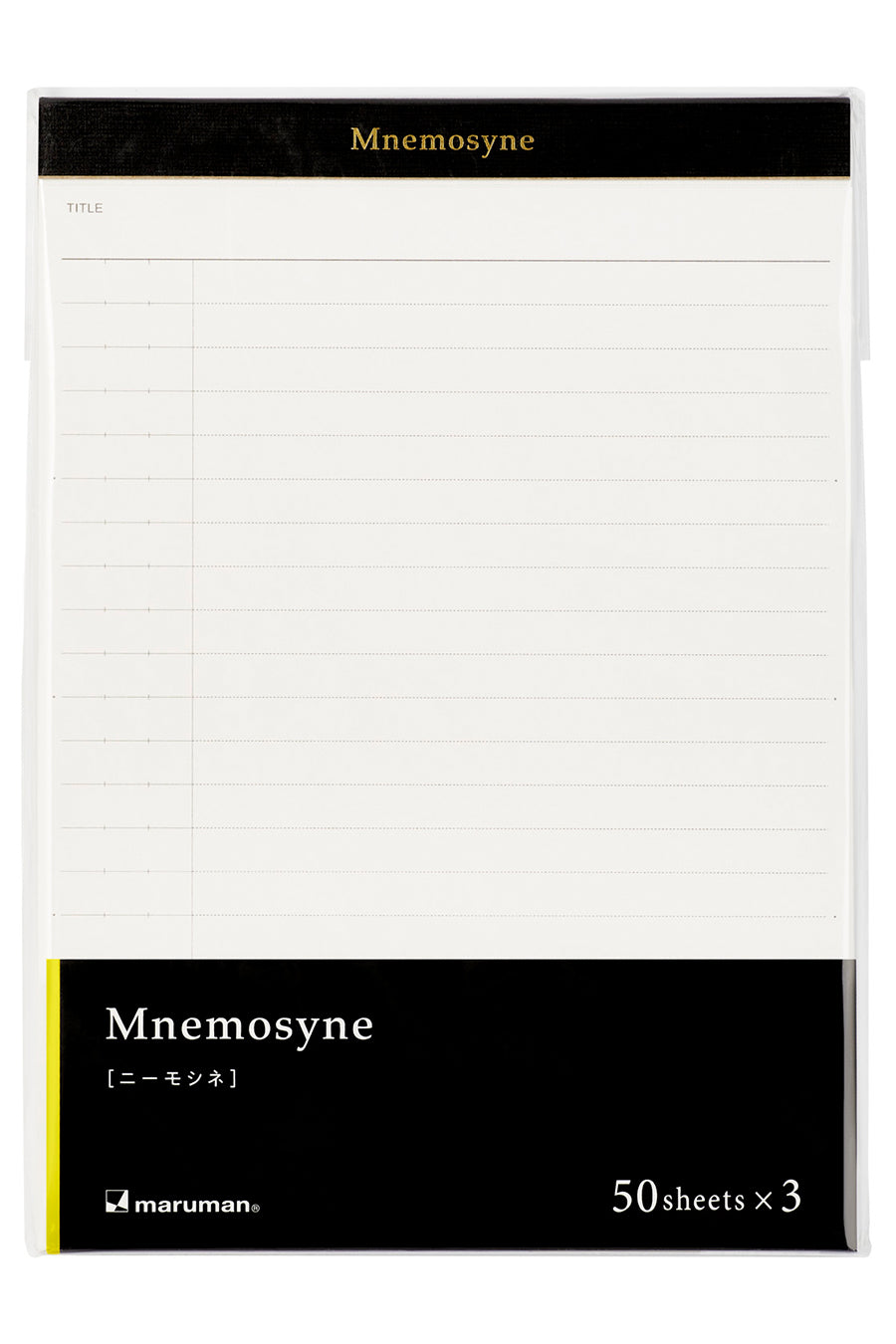 Mnemosyne Notepad P169X3 - 8mm, Horizontal Ruled, A5, 3 book pack