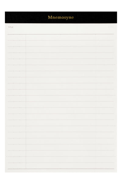 Mnemosyne Notepad P169X3 - 8mm, Horizontal Ruled, A5, 3 book pack