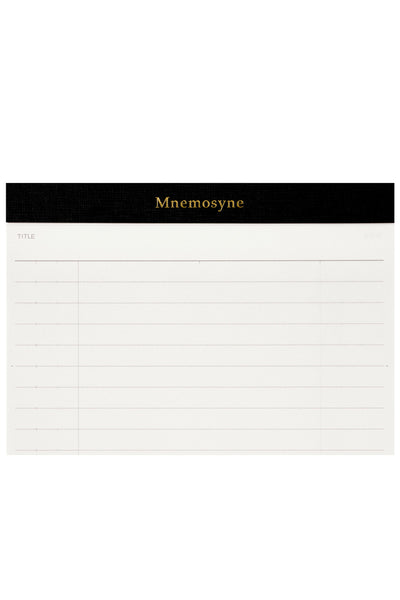 Mnemosyne Notepad P169X3 - 8mm, Horizontal Ruled, A5, 3 book pack