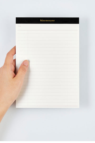 Mnemosyne Notepad P169X3 - 8mm, Horizontal Ruled, A5, 3 book pack