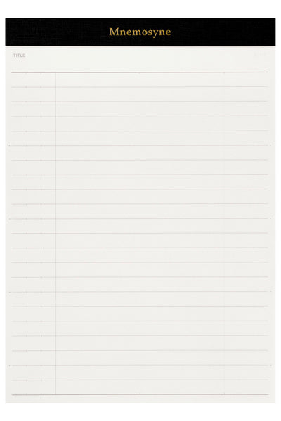 Mnemosyne Notepad & Cover PH169 - A5, 50 Sheets