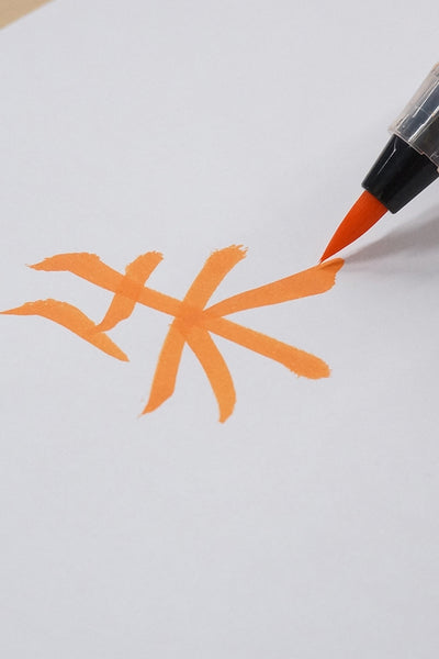 Kuretake® Bimoji Cambio Brush Pens w/ Blister Pack, Medium Nib