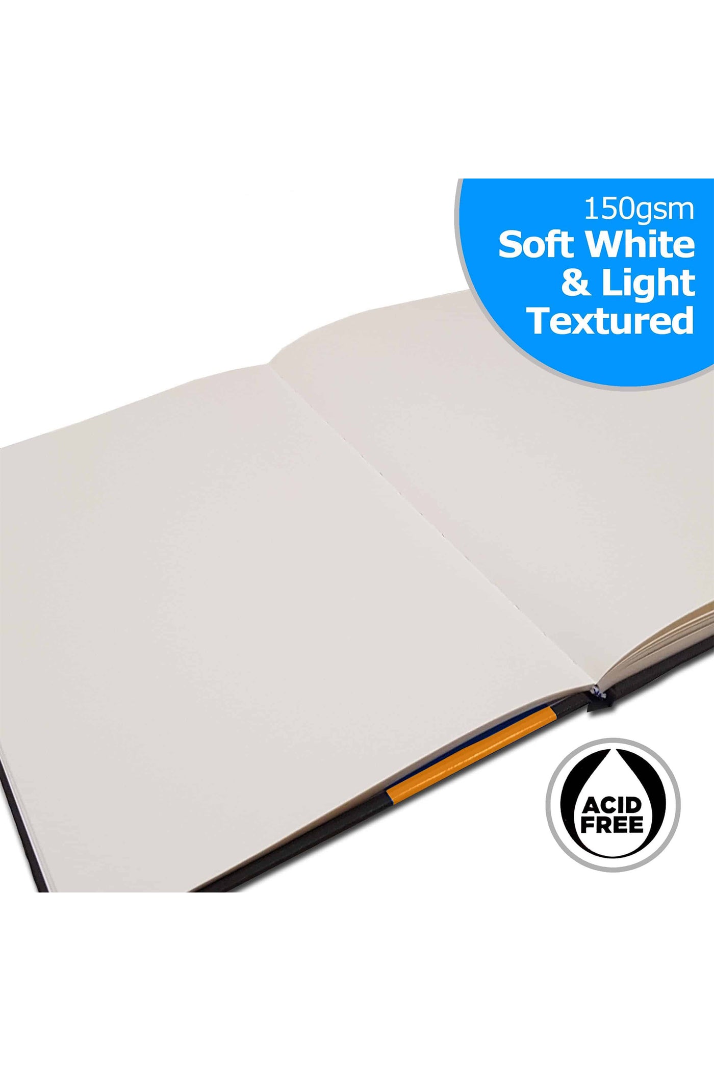 A4 Bound Hardback Mixed Media Sketchbook (Portrait) -150gsm, 50 sheets - by Zieler | 07290004