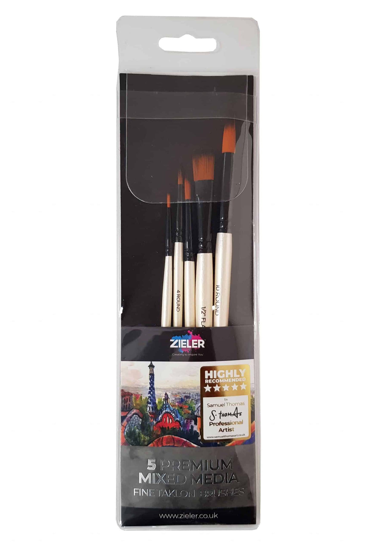 Premium Mixed Media Brush Wallet (Set of 5) - by Zieler | 09299266