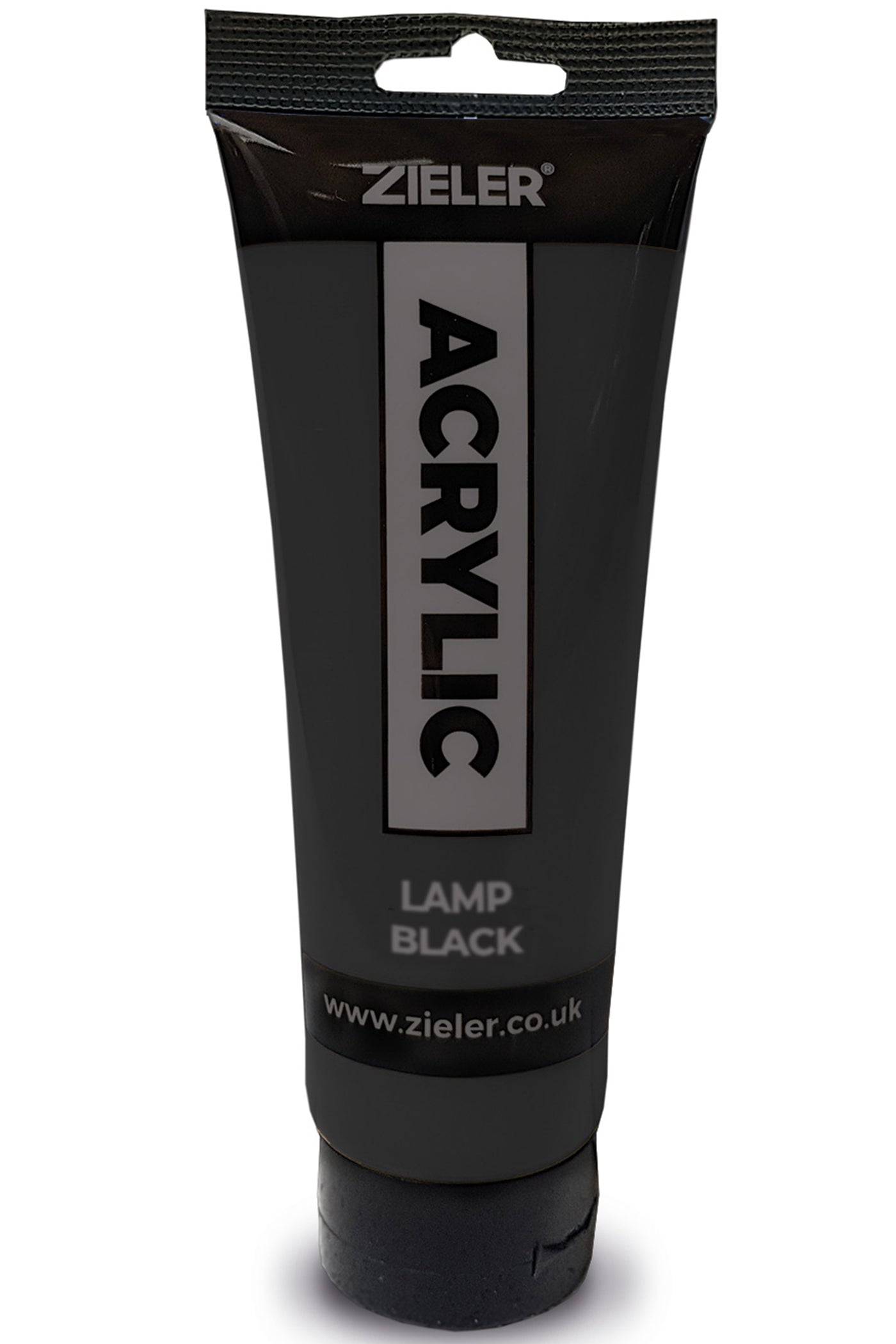 Premium Acrylic Paint | High Pigment (120ml Tube) by Zieler - Lamp Black