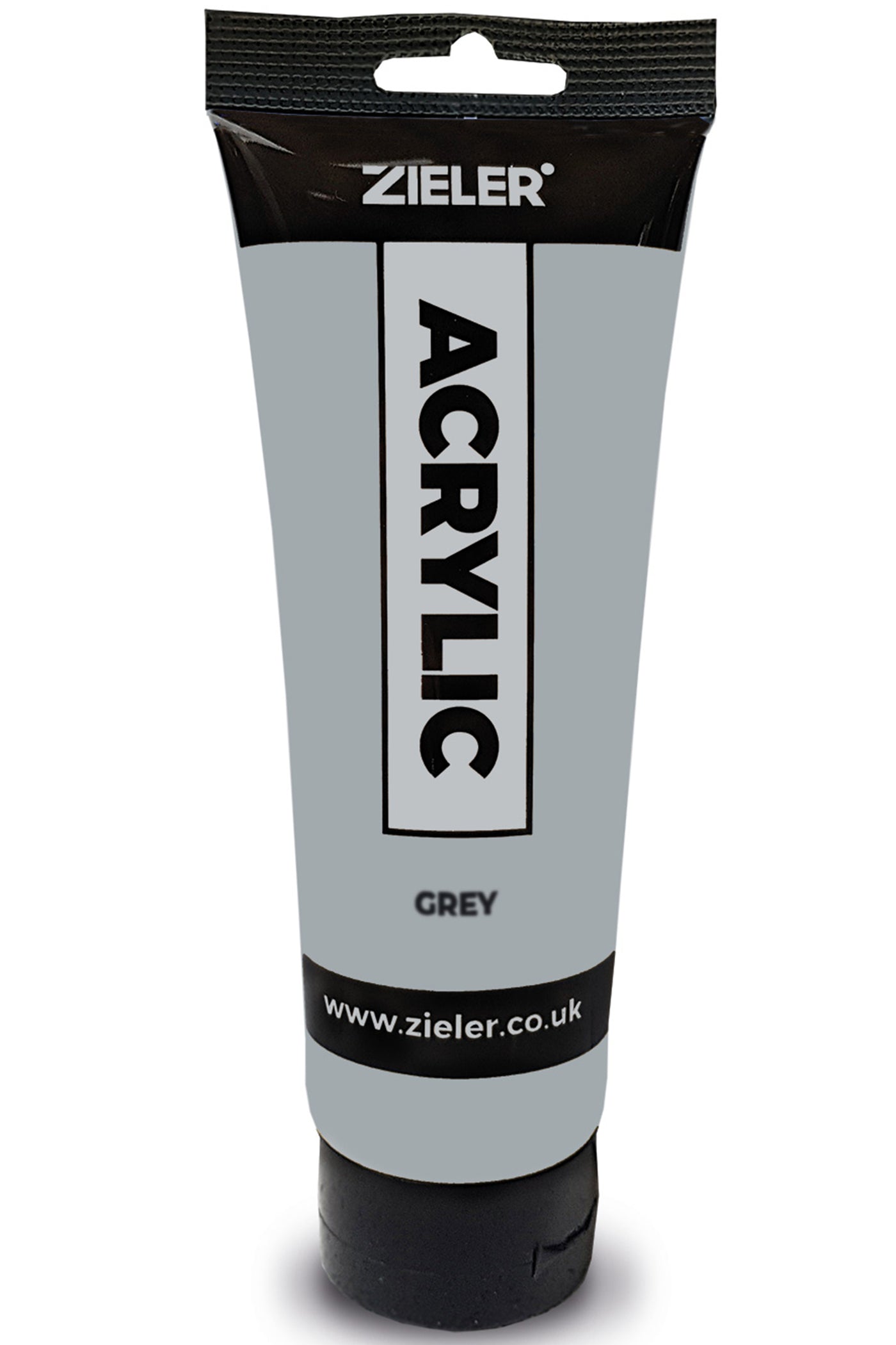 Premium Acrylic Paint | High Pigment (120ml Tube) by Zieler - Grey