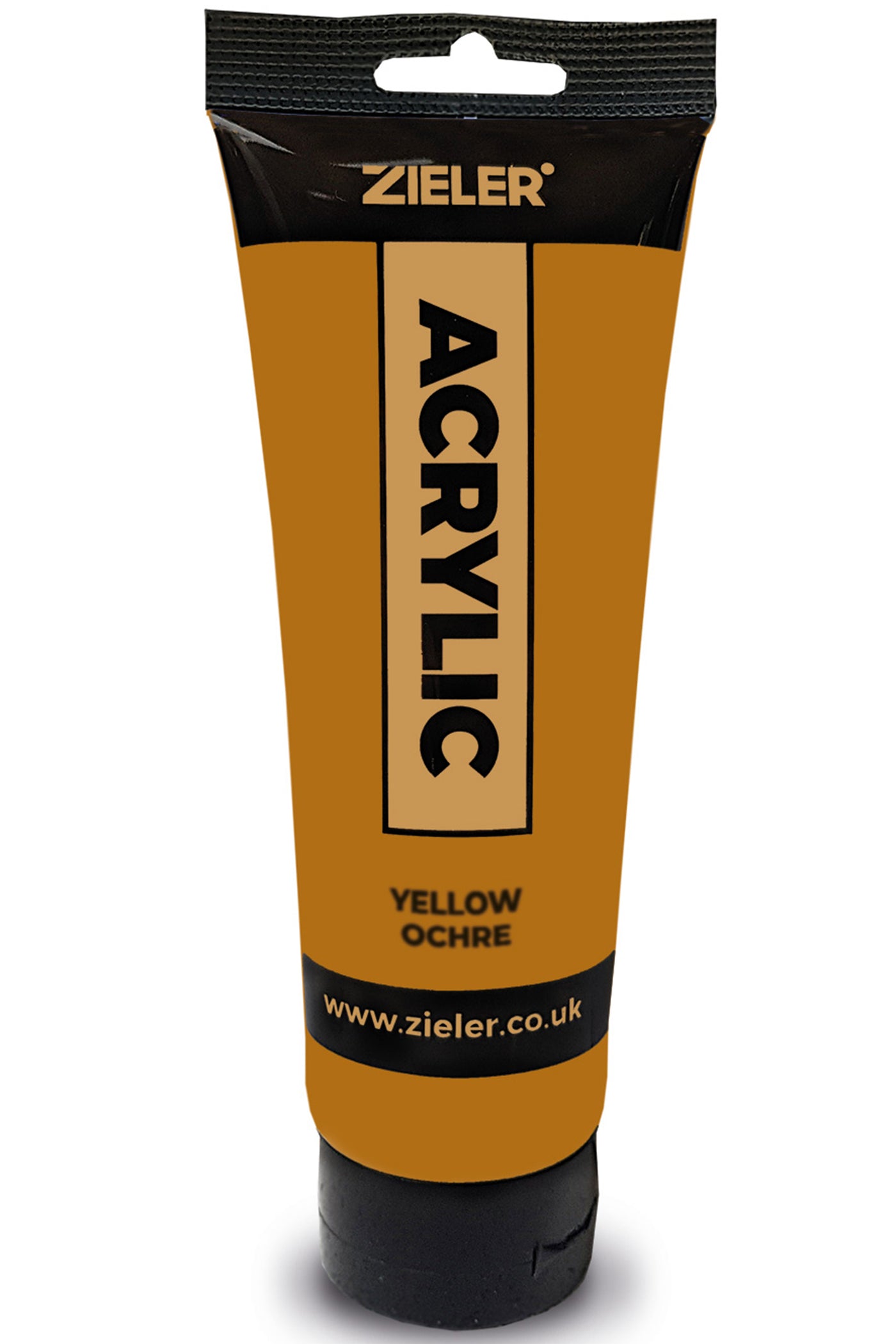 Premium Acrylic Paint | High Pigment (120ml Tube) by Zieler - Yellow Ocre