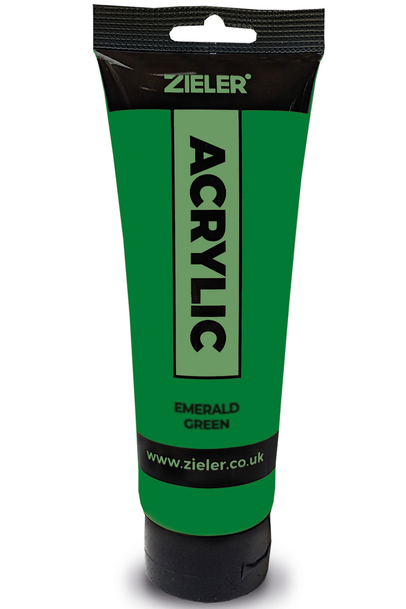 Premium Acrylic Paint | High Pigment (120ml Tube) by Zieler - Emerald Green