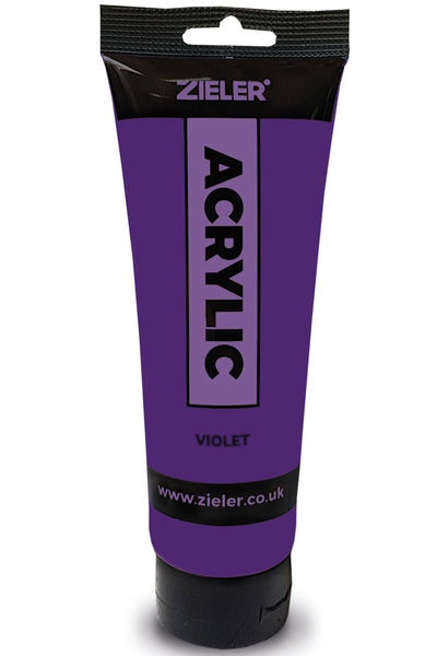 Premium Acrylic Paint | High Pigment (120ml Tube) by Zieler - Violet