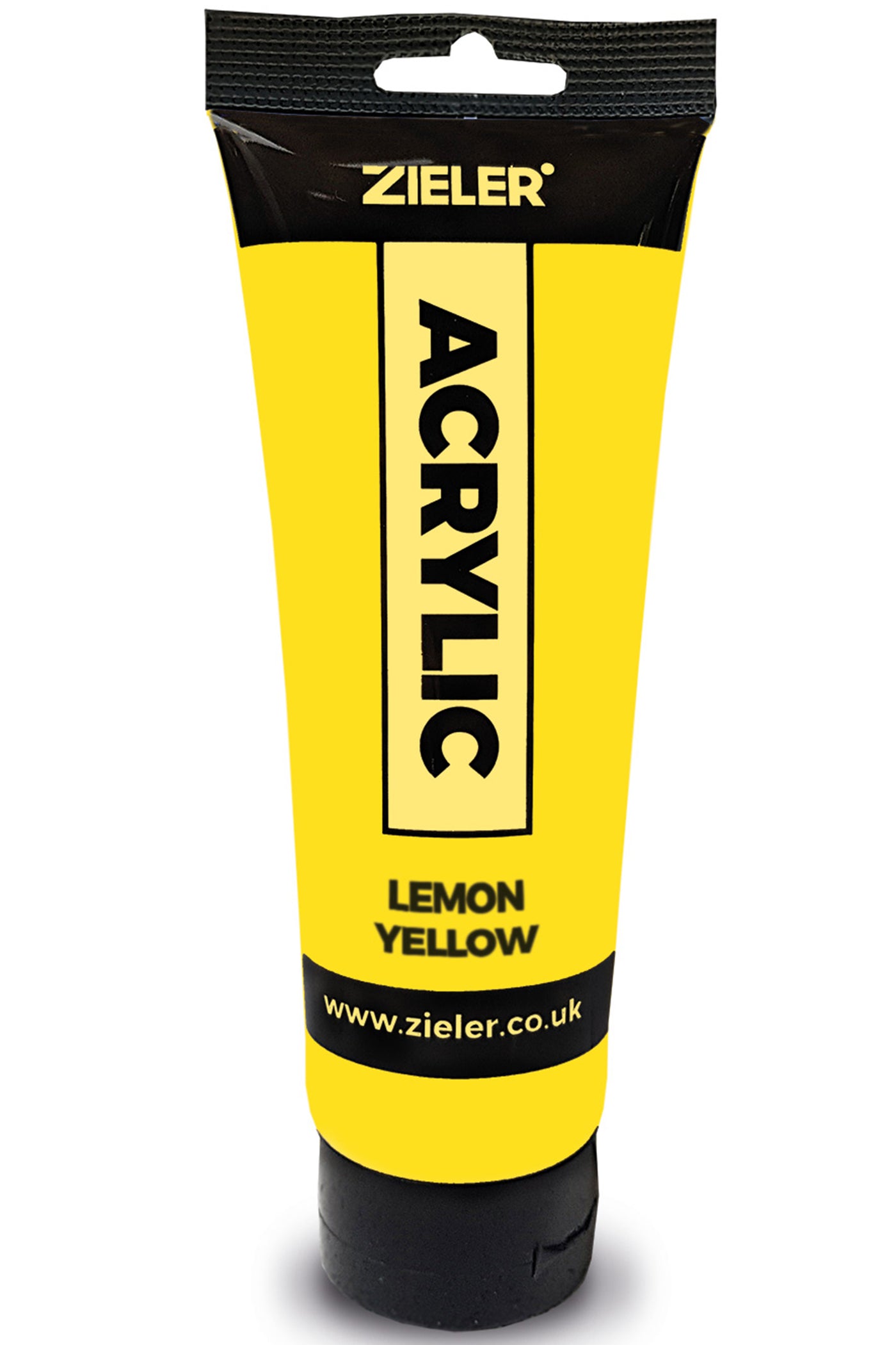 Premium Acrylic Paint | High Pigment (120ml Tube) by Zieler - Lemon Yellow