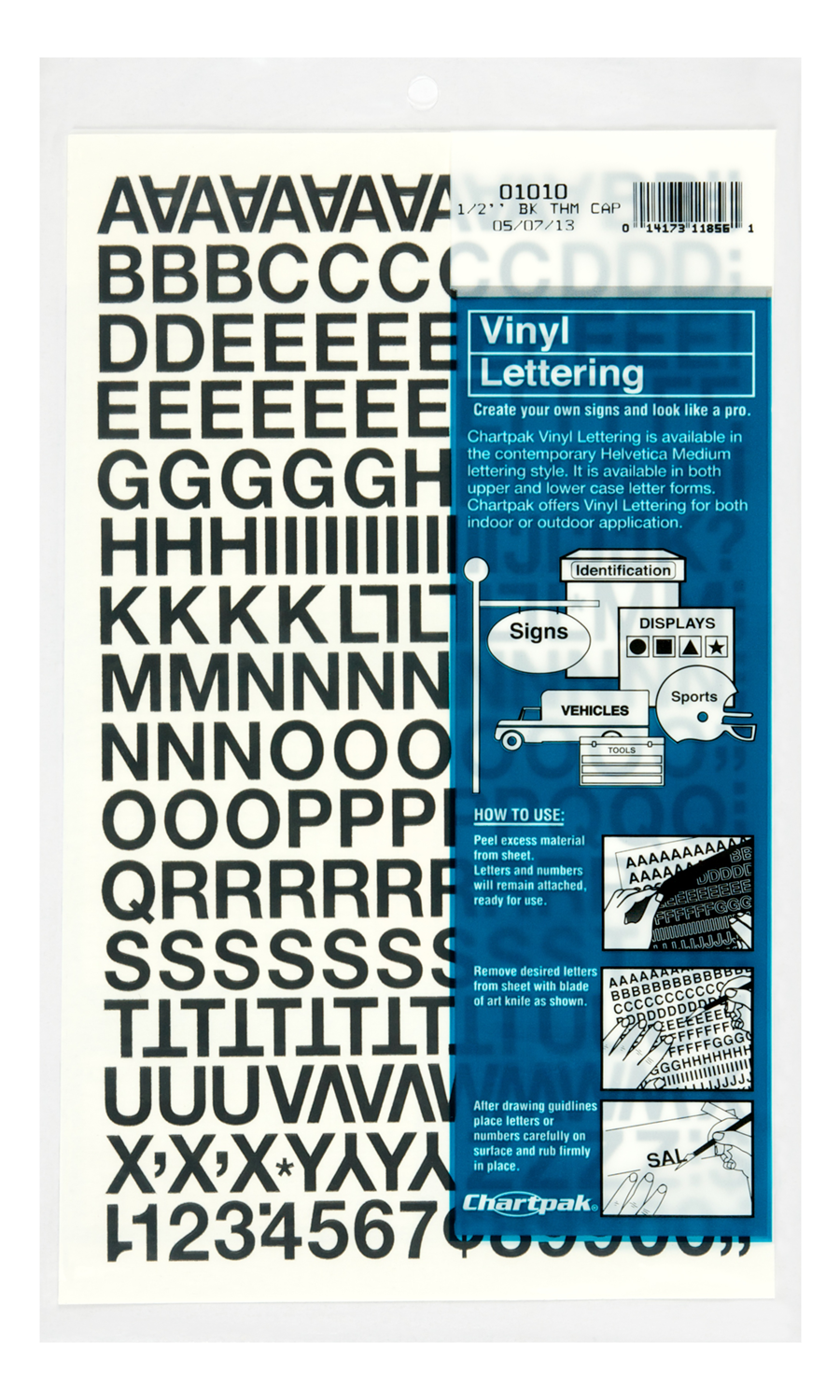 Chartpak Numbers Chartpak 1/2