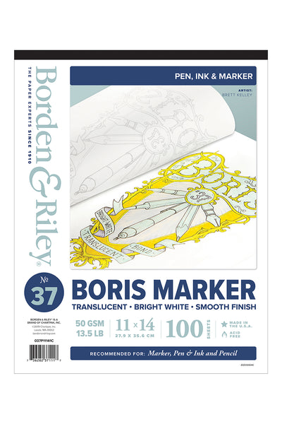 37 Boris Marker, 11x14 Marker Pad