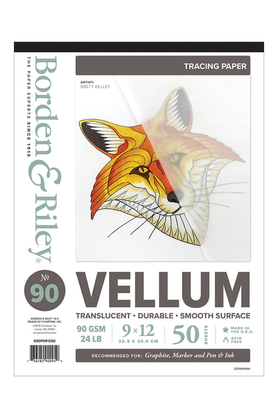 90 Vellum 9x12 Tracing Pad