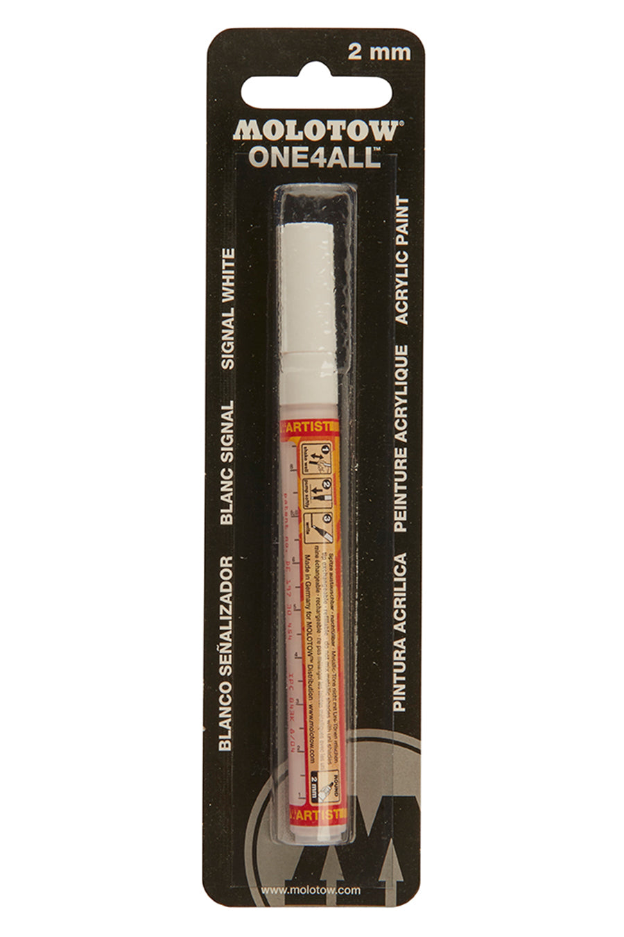 2mm Signal White Marker, Carded