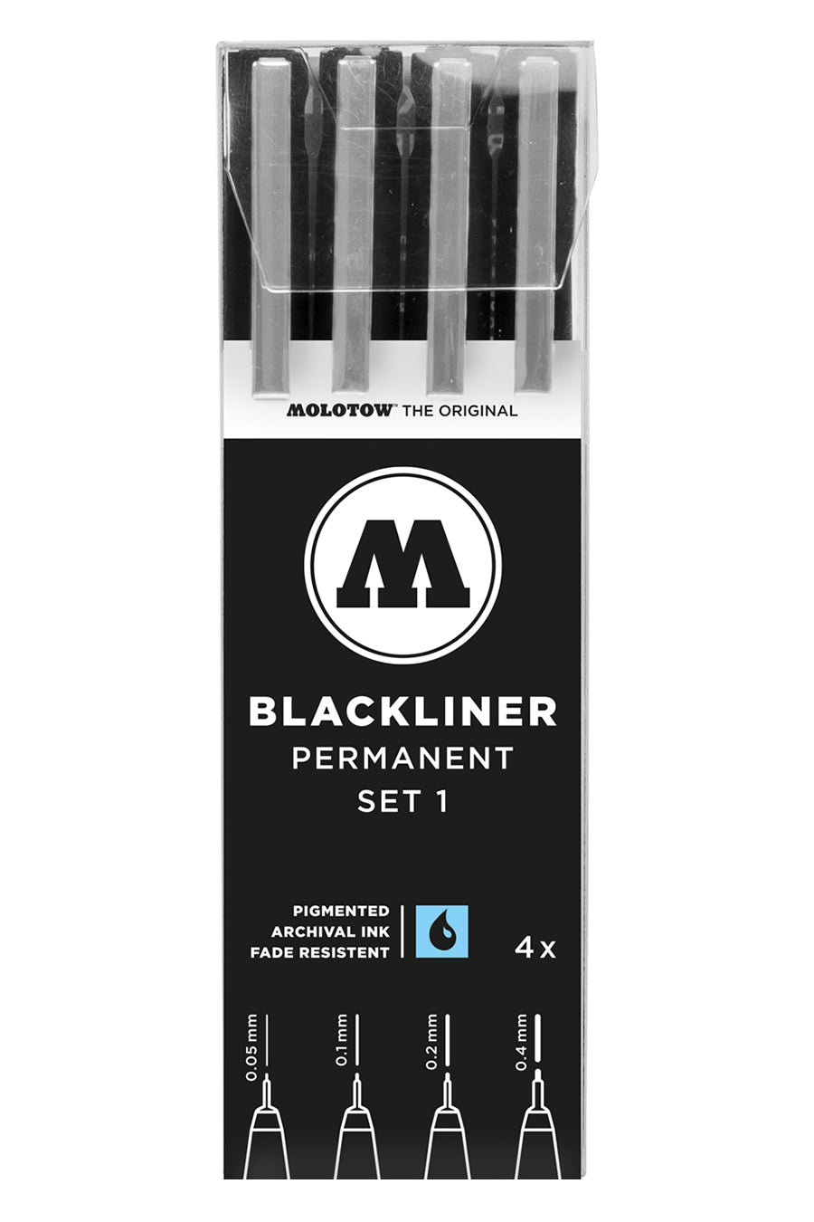 Blackliner 4pc Set (.05, .1, .2, .4)