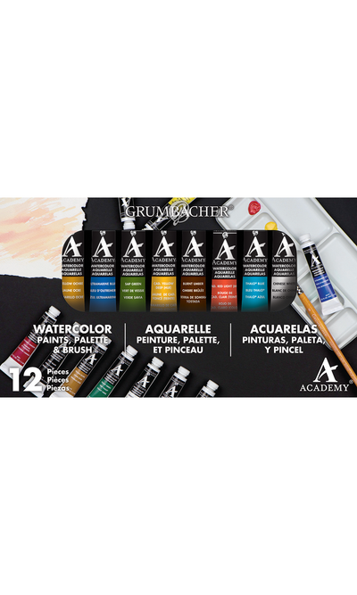 Academy Watercolor 10-Color Set 7.5 ml.