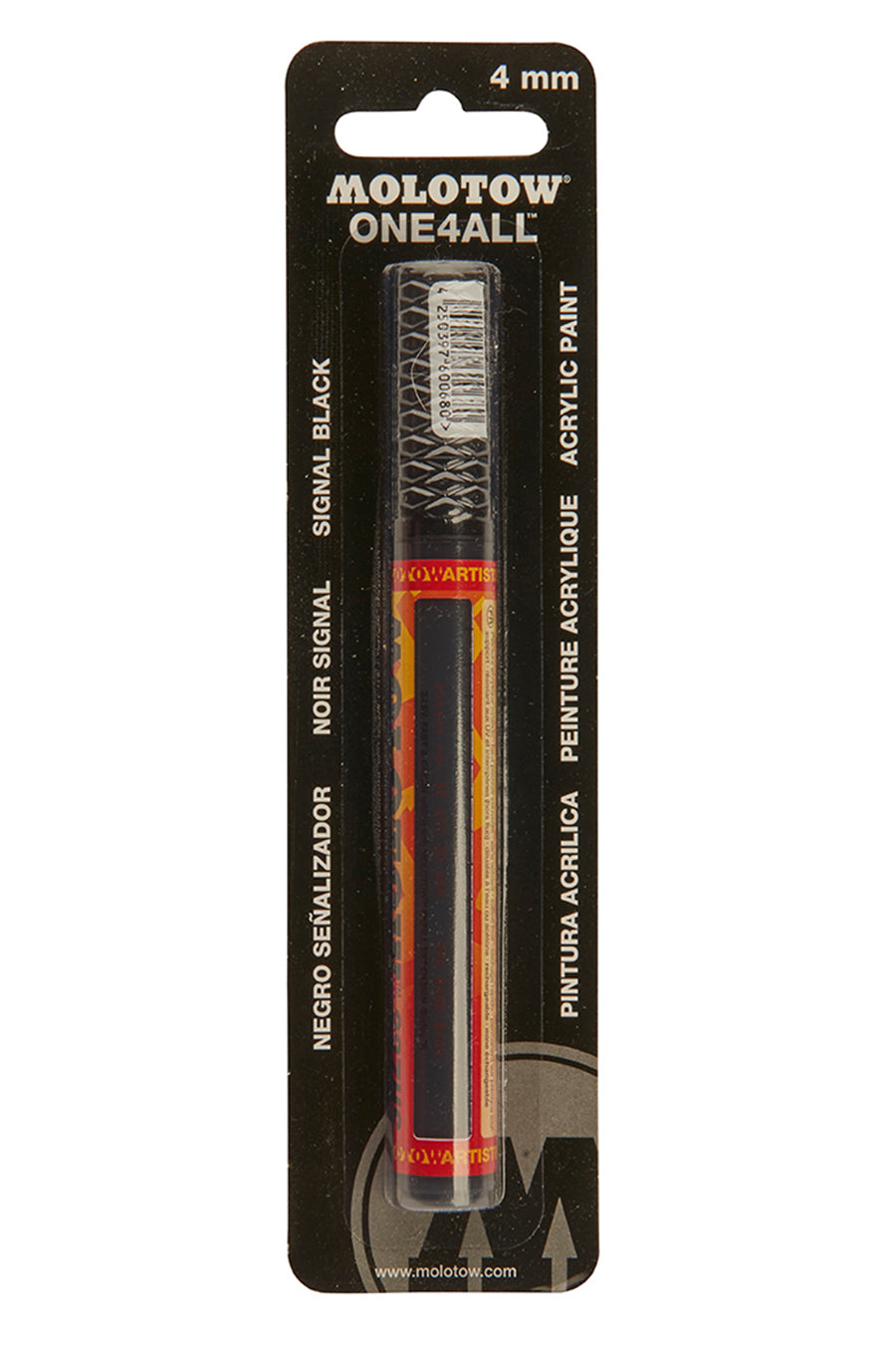 4mm Signal Black Marker, Carded