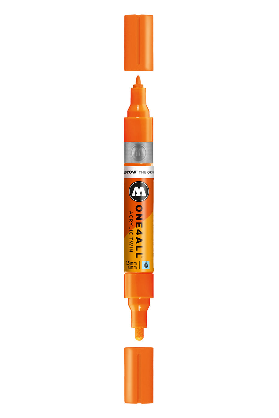 Acrylic Twin Neon Orange Fluorescent Marker