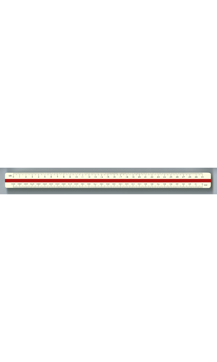 Color-Coded Metric Conversion Triangular Scale, 12" Long