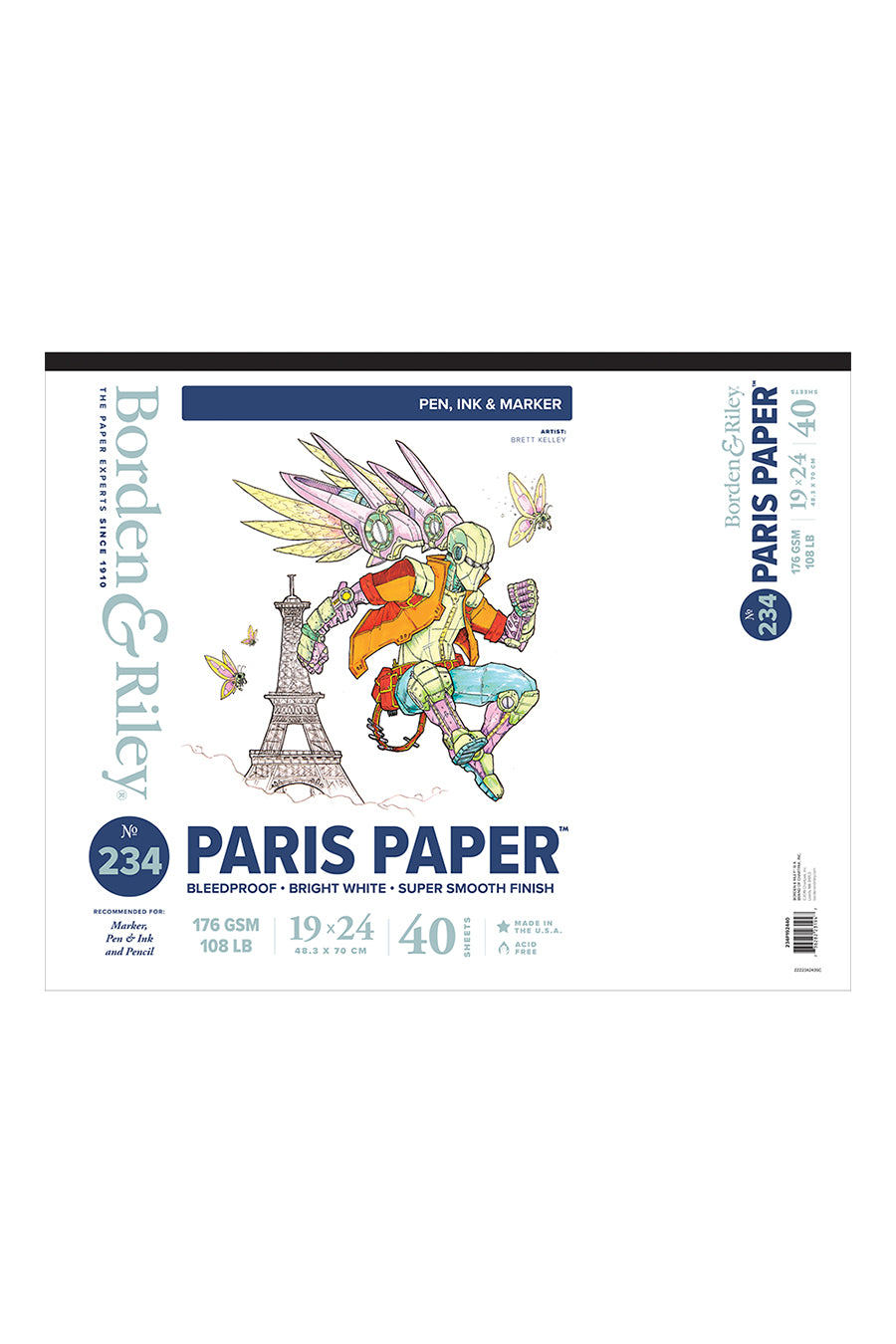 234 Paris Paper, 19x24 Drawing Pad
