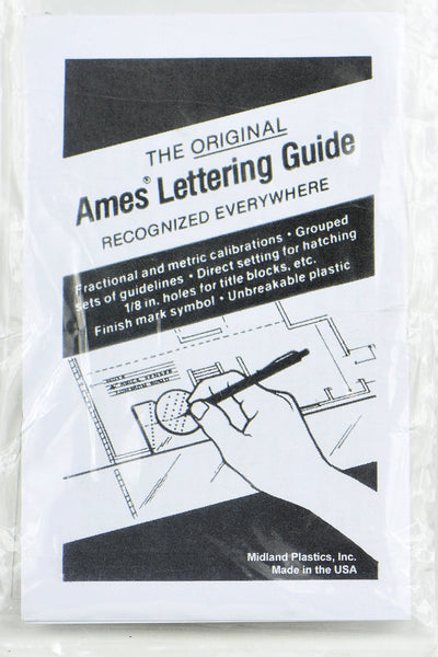 Ames Lettering Guide -Durable and Adjustable - Brushes and More
