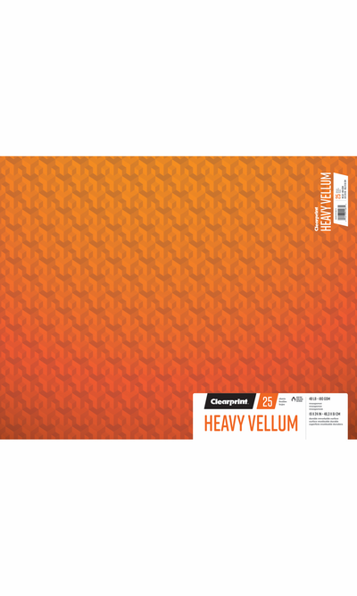 Trace Heavy Vellum 19 x 24 180GSM 25 Sheets