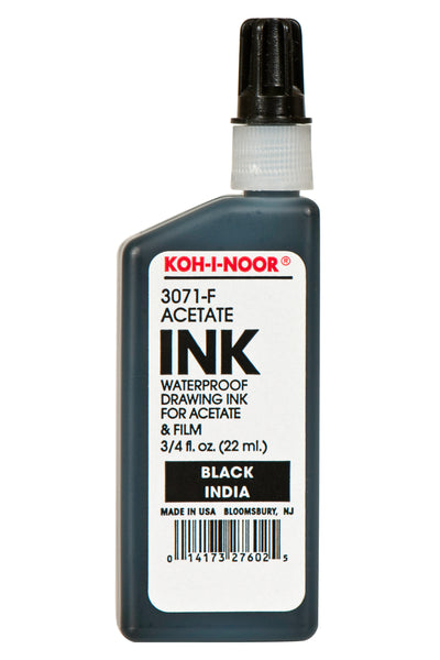 Koh-I-Noor® Acetate Ink, Black, .75 oz
