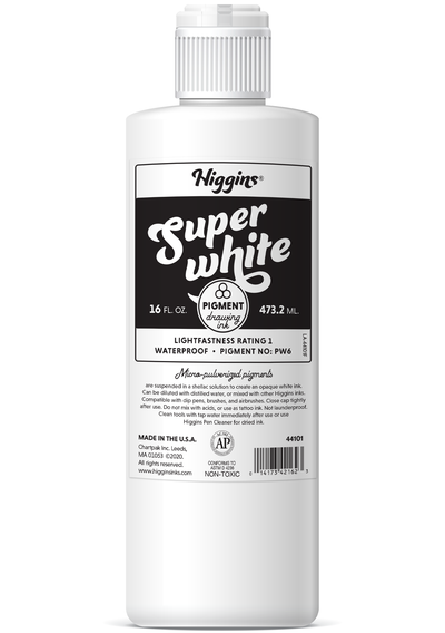 Higgins Super White Ink, 16 oz