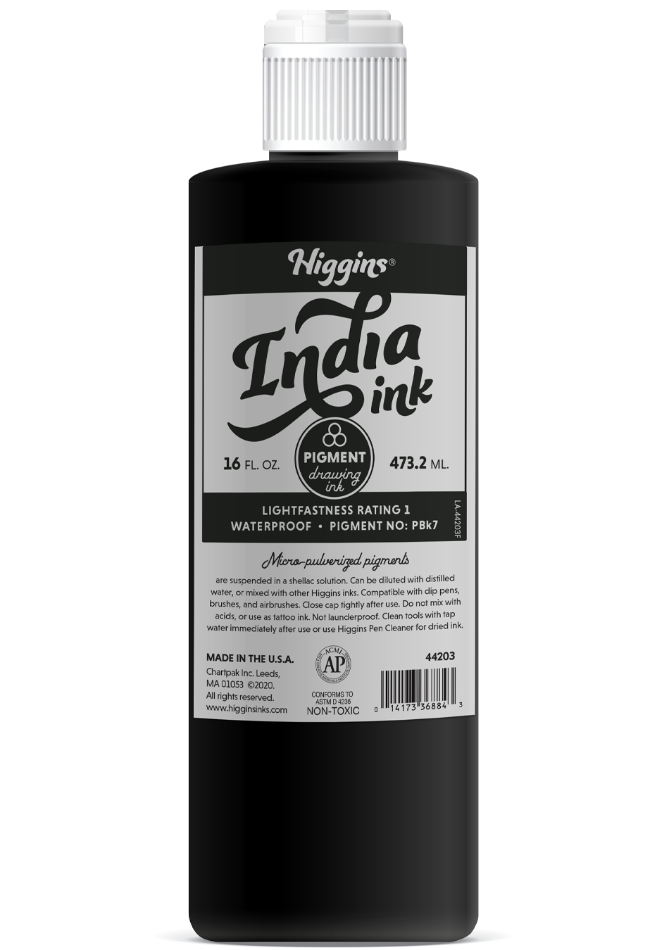 Higgins Black India Ink, 16 oz