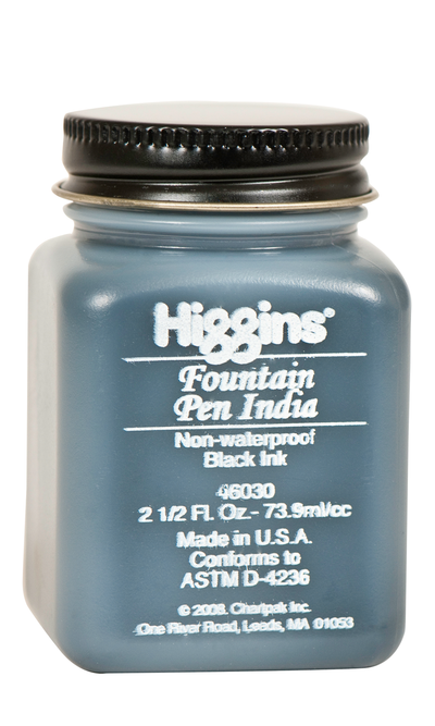 Fountain Pen India Ink #Non-Waterproof, 2oz