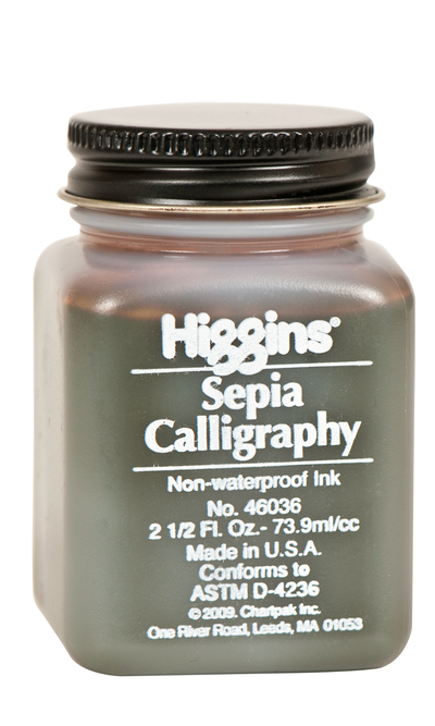 Calligraphy Sepia Ink, Non-Waterproof 2oz