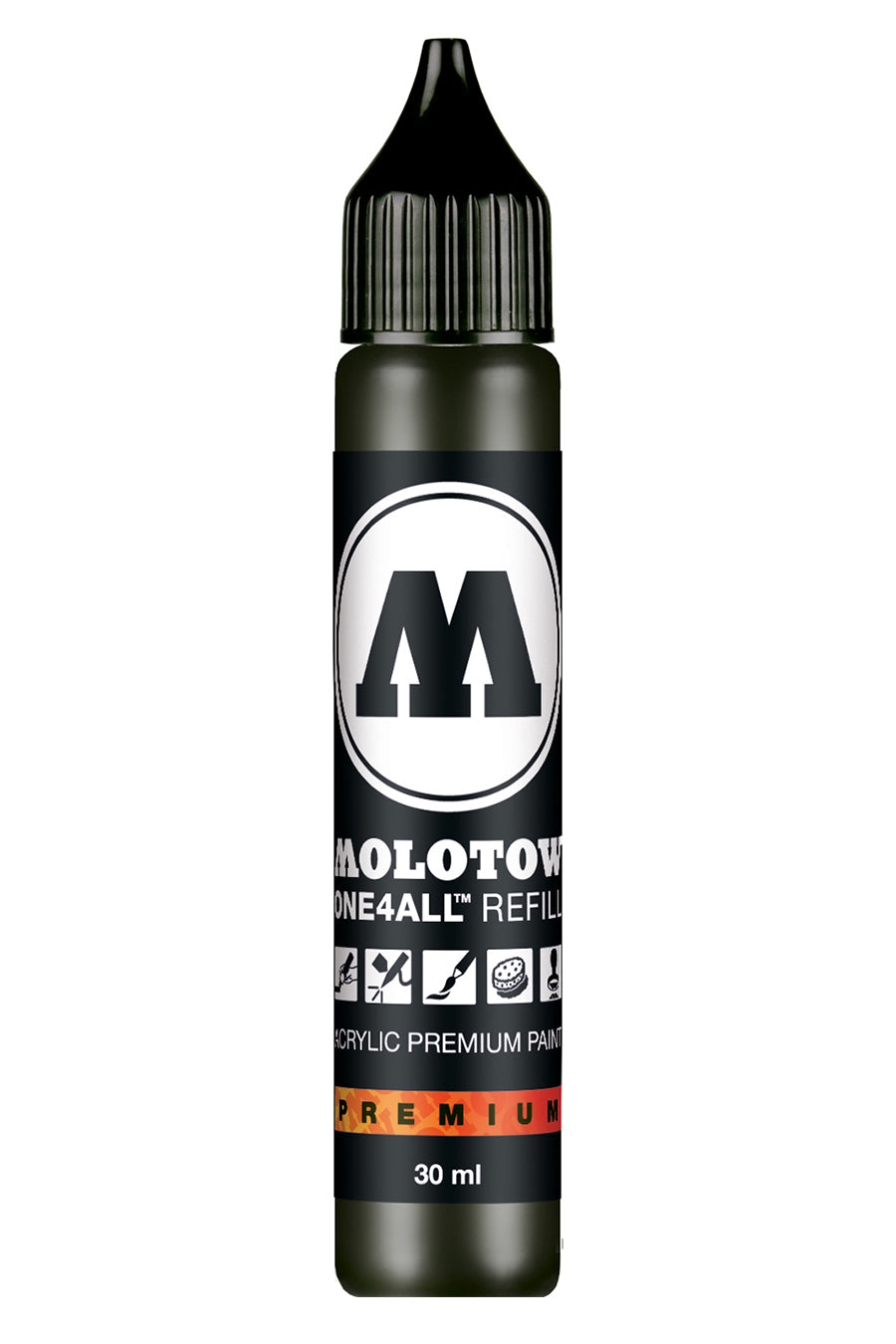 Molotow® ONE4ALL™ Refills Black Color Family