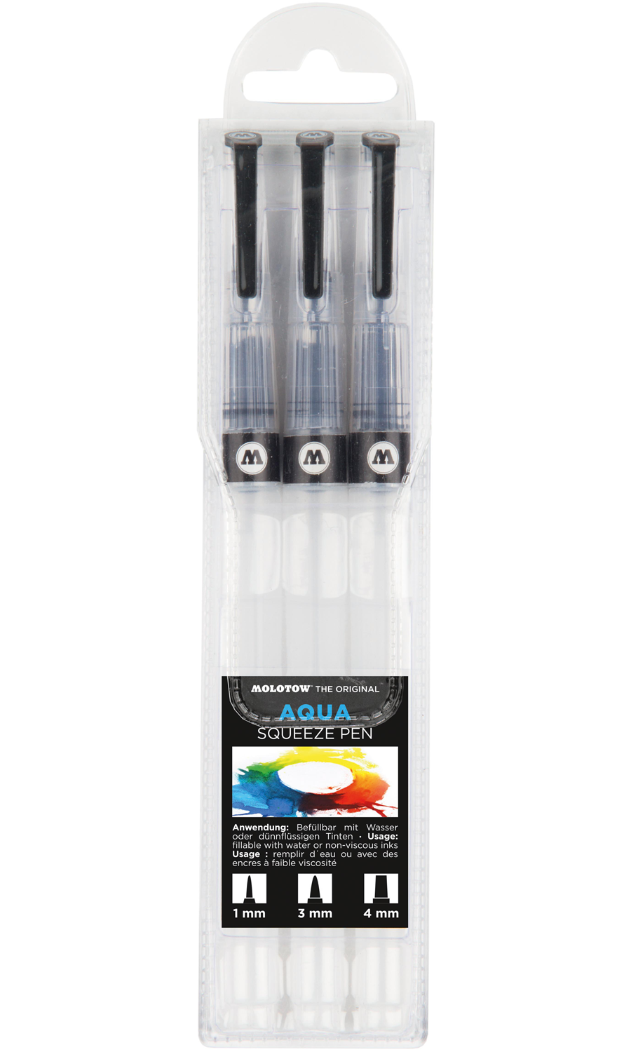 Aqua Squeeze Pen Set (1mm, 3mm, 4mm)