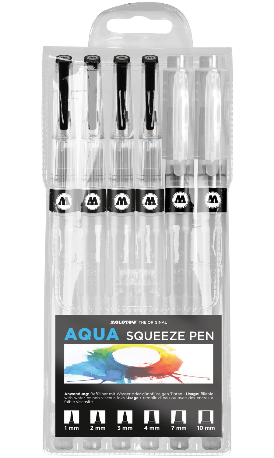 Aqua Squeeze Pen Set (1-4mm, 7mm, 10mm)
