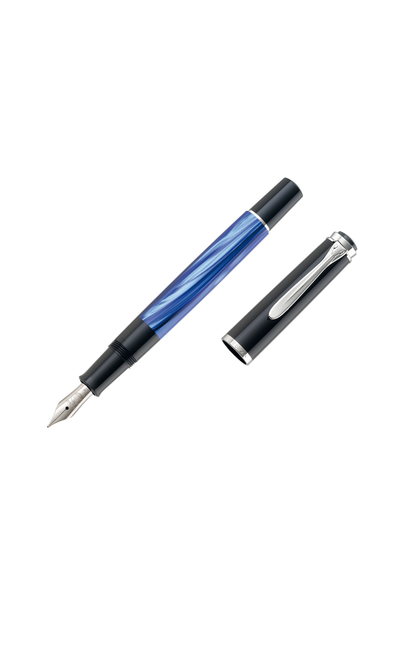M205 Fine Blue Marble Fountain Pen
