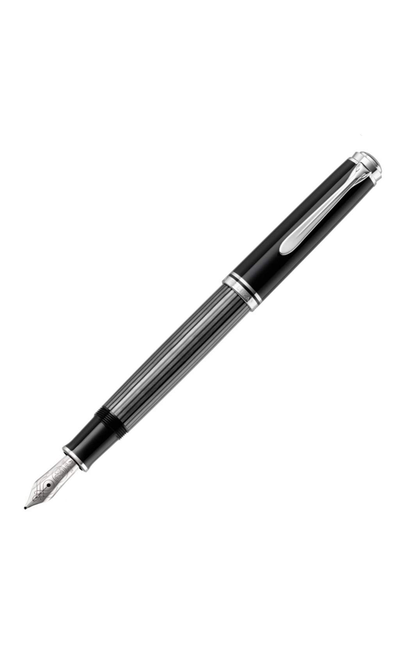 M405 Medium Stresemann Anthracite Stripes Fountain Pen