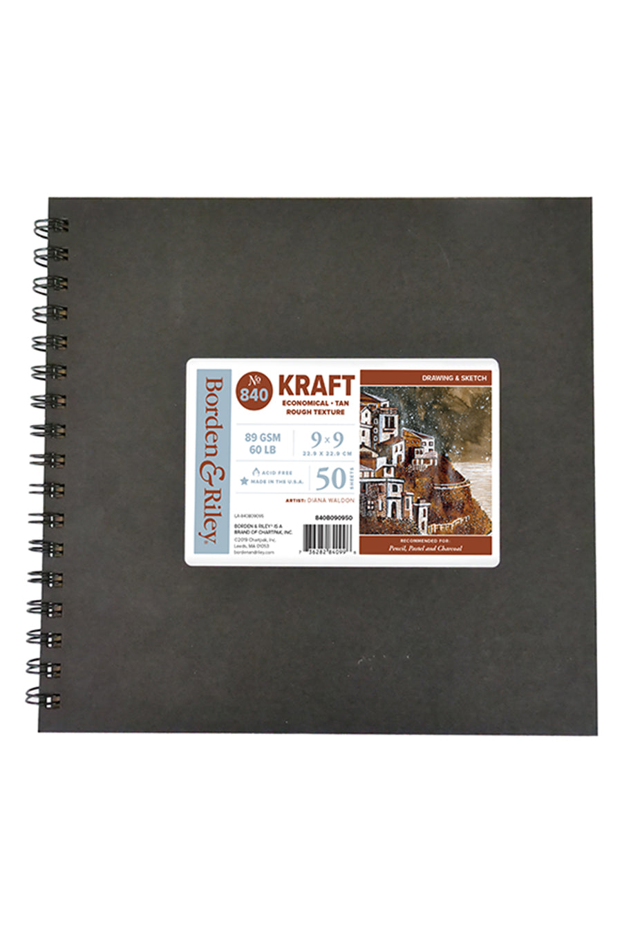 840 Kraft 9x9 Hardcover Book