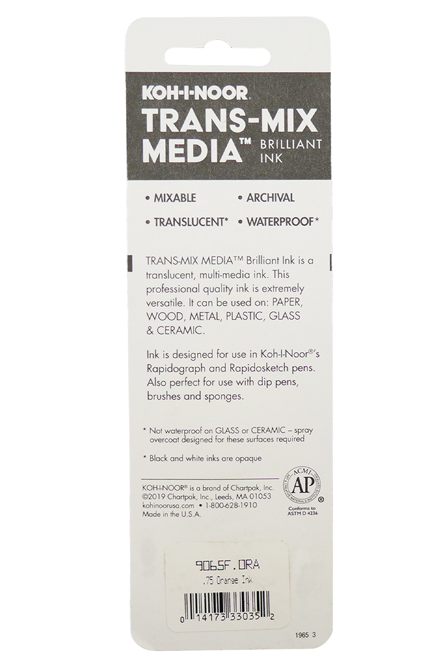 Trans Mix Ink Koh-I-Noor® Trans-mix Media™ Drawing Ink – Chartpak Factory Store