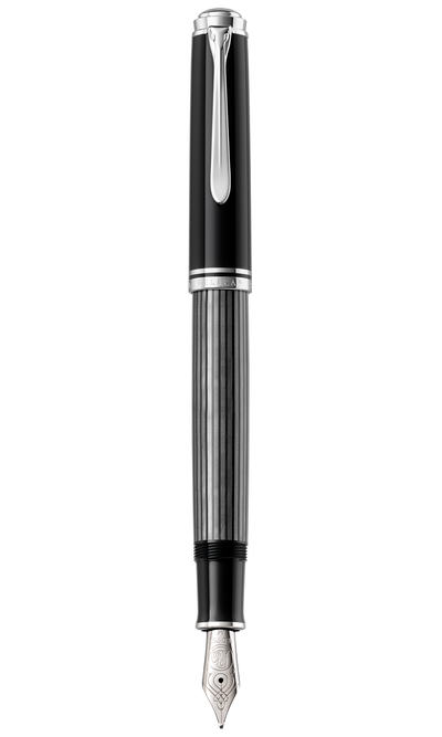 M805 Extra-Fine Stresemann Anthracite Stripes Fountain Pen