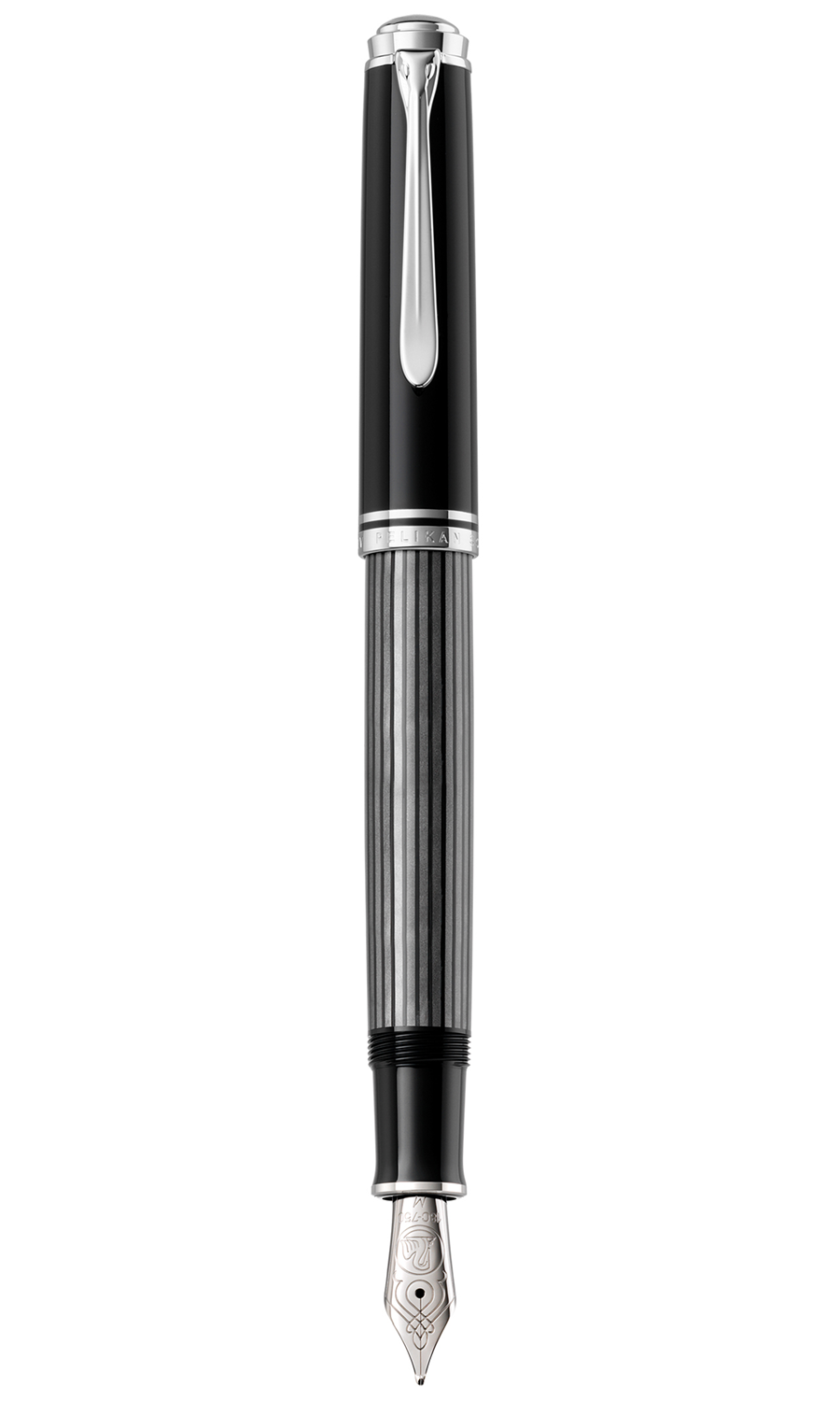 M805 Fine Stresemann Anthracite Stripes Fountain Pen