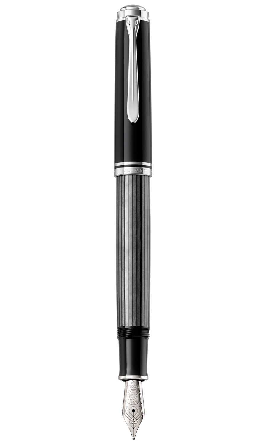 M805 Broad Stresemann Anthracite Stripes Fountain Pen