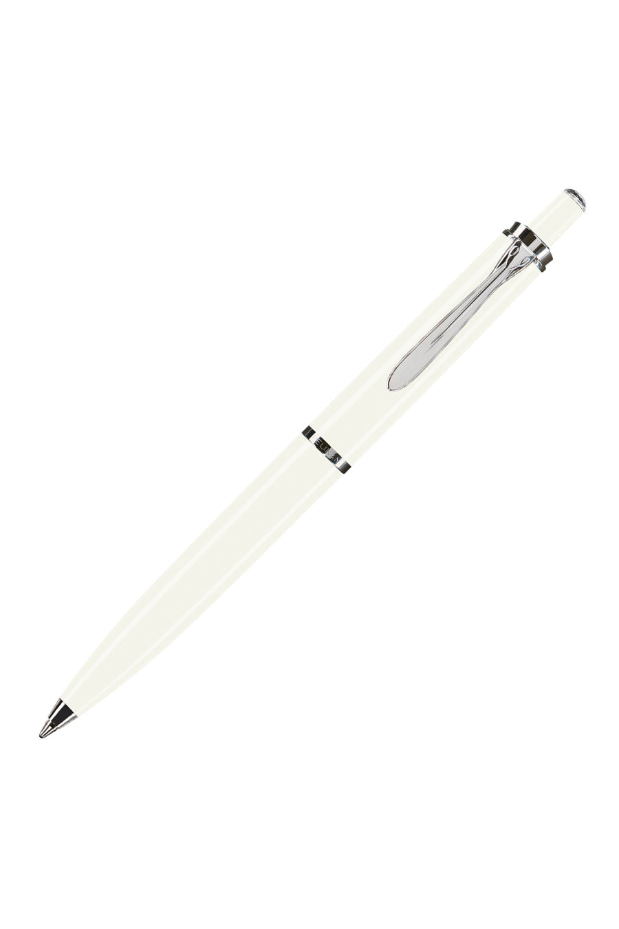 K205 White Ballpoint Pen In Silver Gift Box