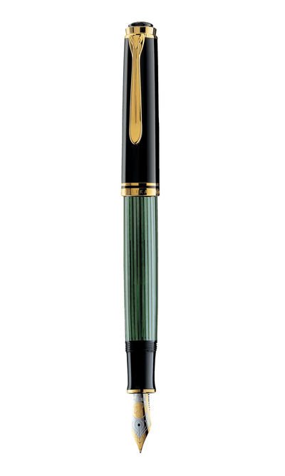 M1000 Medium Black/Green Fountain Pen